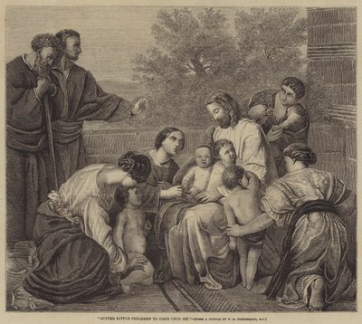 Suffer Little Children to Come Unto Me by Henry William Pickersgill